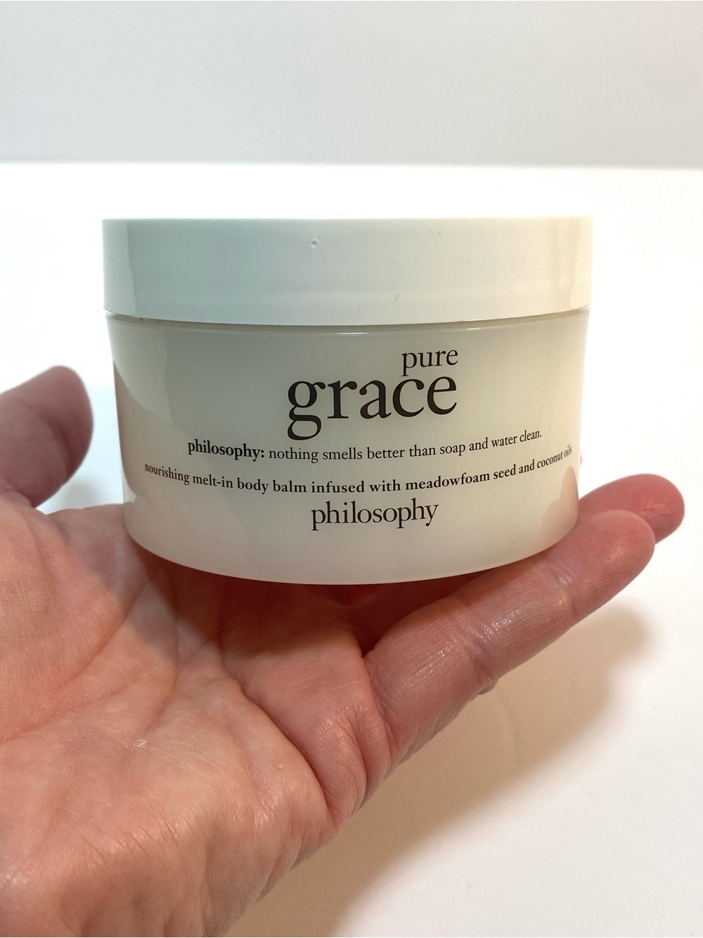 New Sealed Philosophy Pure Grace 6 oz Nourishing Melt-In Body Balm Lotion